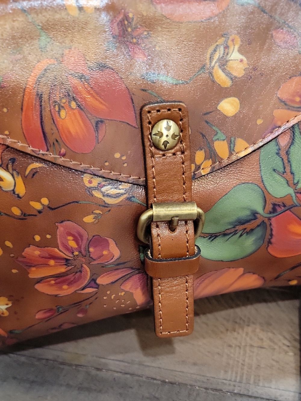 PATRISHA NASH Kirby East West Summer Drawing Crossbody Bag Purse - Picture 4 of 11